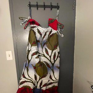 Dress in african wax style